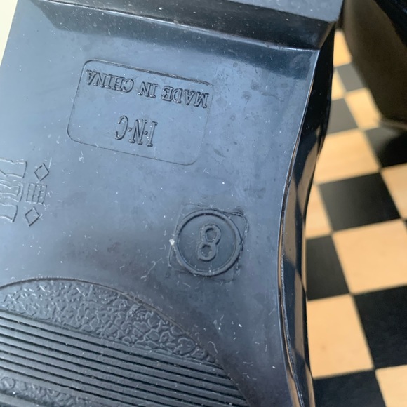 INC International Concepts black rain boots - Picture 5 of 7